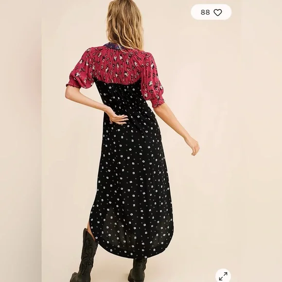 NWOT Free People Nora Midi Dress Size Large - Picture 4 of 8